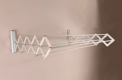 Totes Babies Space Saver Pro Wall-Mounted Aluminum Clothes Drying Rack, 31.5" Wide Accordion