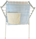 Totes Babies Premium Aluminum Foldable Air Drying Laundry Rack, Free-Standing, Easy Assembly, 12 Rails, 36-in.
