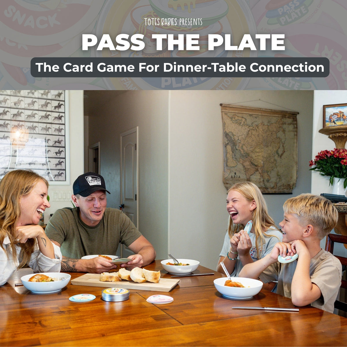 Pass The Plate – Family Fun Conversation Card Game For Parents & Kids