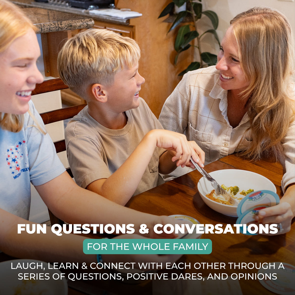 Pass The Plate – Family Fun Conversation Card Game For Parents & Kids