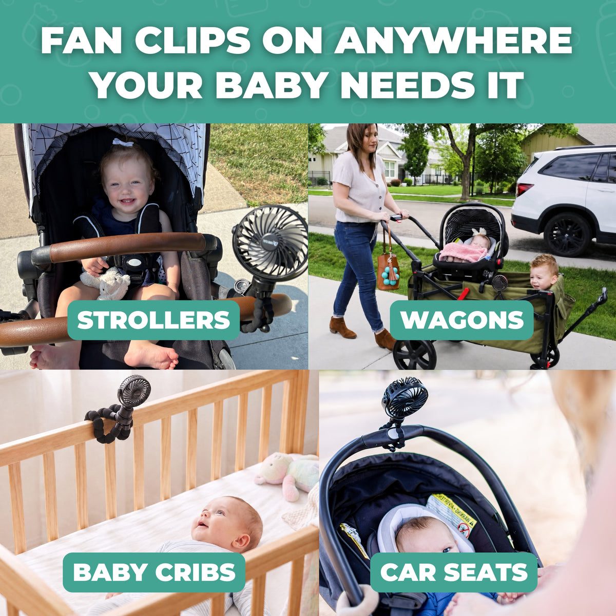 Totes Babies Stroller Fan